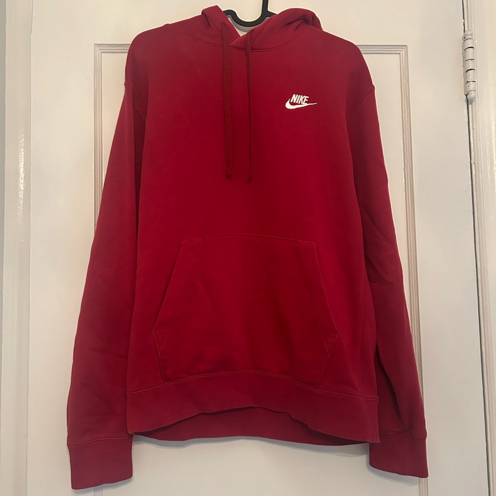 Nike Men's Red Hoodie Sweater